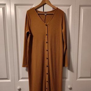 OLD NAVY Rib-Knit Cardigan Sweater Dress (Large)